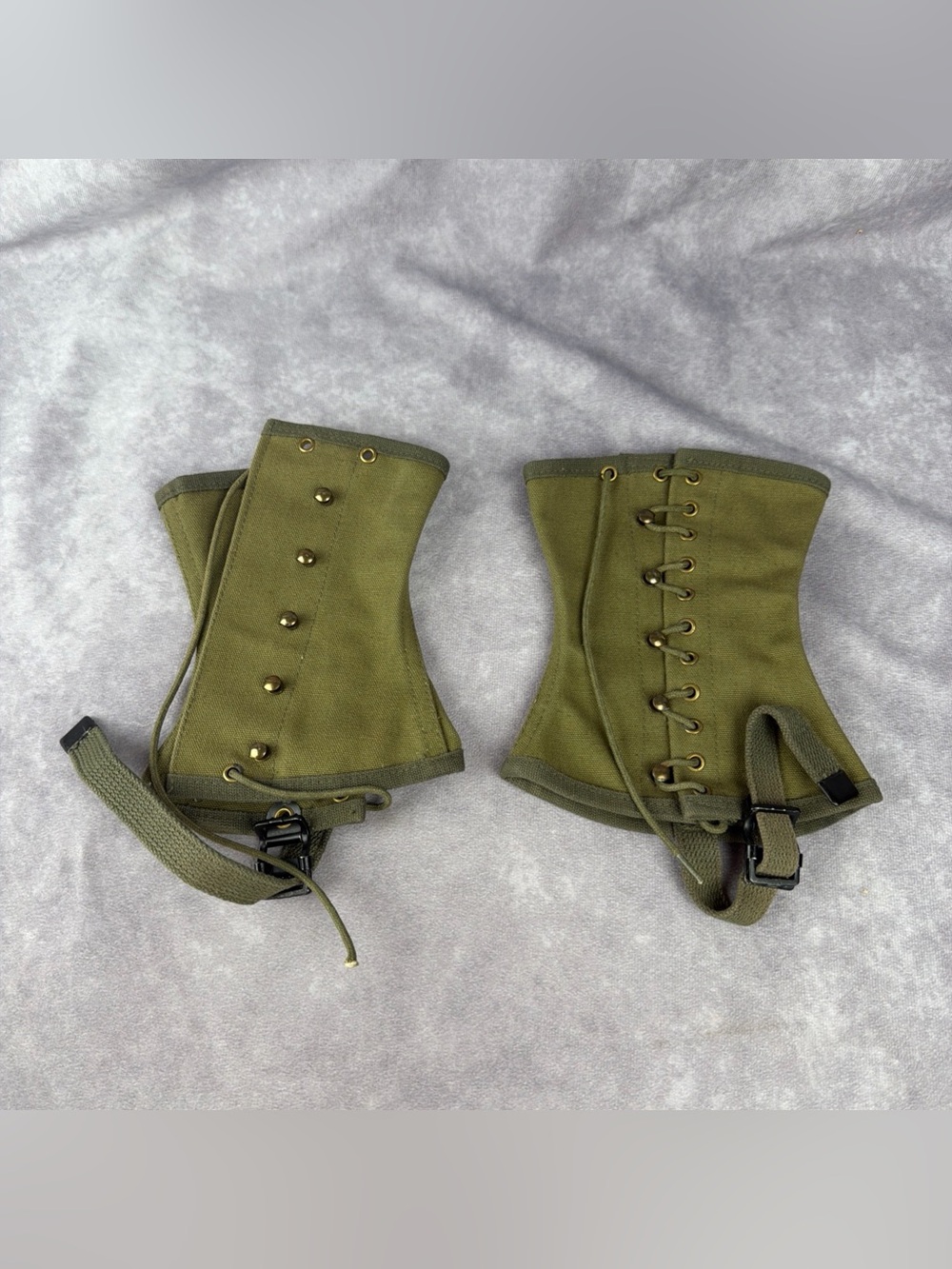 VTG Boy Scouts of America BSA Official Leggings Gaiters Canvas Size L Pair